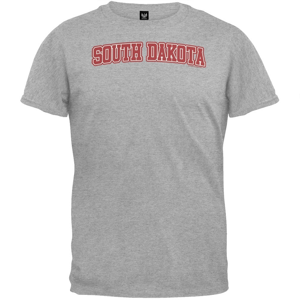 South Dakota T-Shirt Men's T-Shirts Old Glory 2XL Grey 