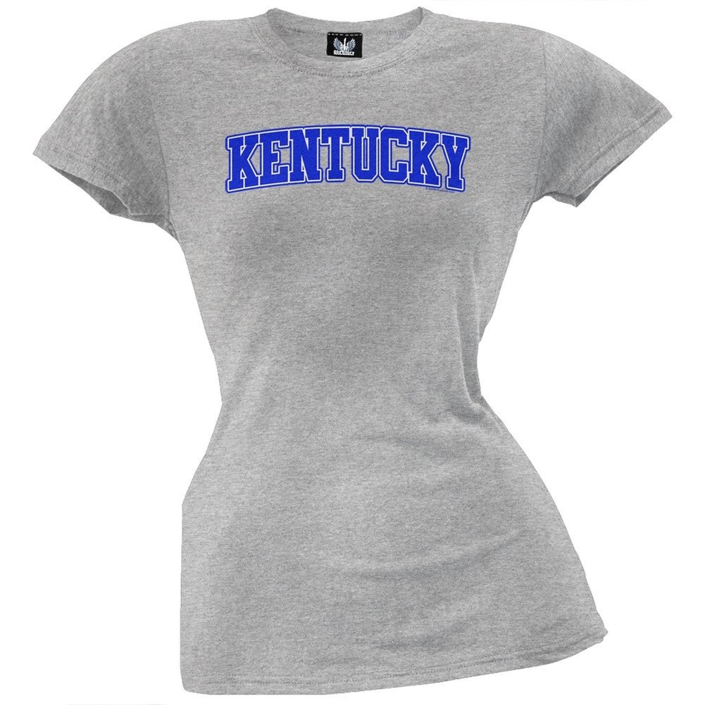 Kentucky Juniors T-Shirt Juniors T-Shirts Old Glory LG Grey 