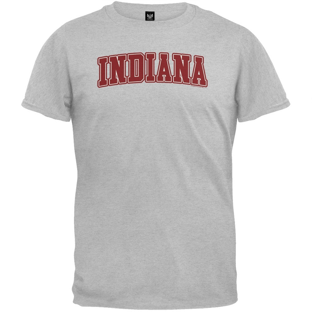 Indiana T-Shirt Men's T-Shirts Old Glory 2XL Grey 