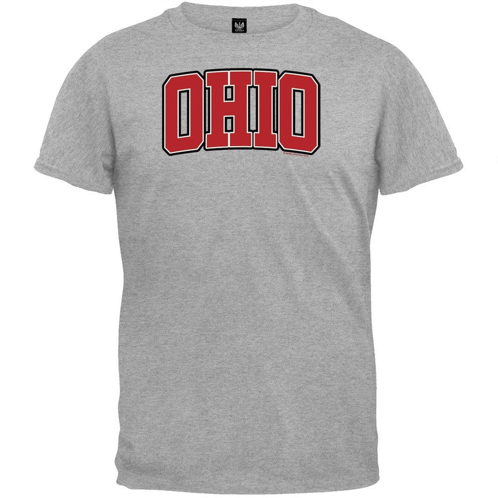 Ohio T-Shirt Men's T-Shirts Old Glory 2XL Grey 