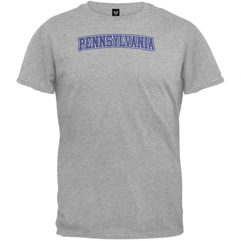 Pennsylvania T-Shirt Men's T-Shirts Old Glory 2XL Grey 