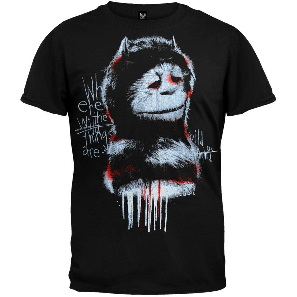 Where The Wild Things Are - Wild Thing Sketch Soft T-Shirt Men's T-Shirts Where The Wild Things Are SM Black 