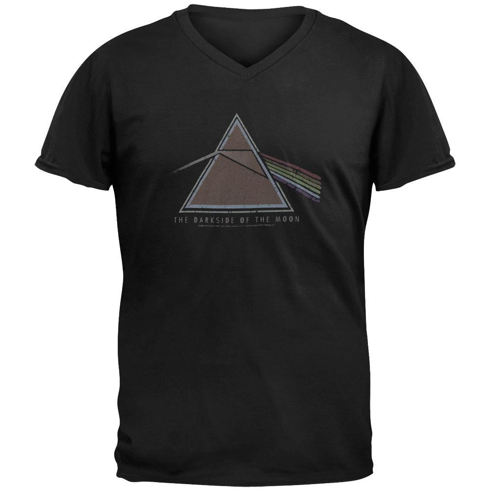 Pink Floyd - Dark Side V-Neck T-Shirt Men's T-Shirts Pink Floyd SM Colorless 