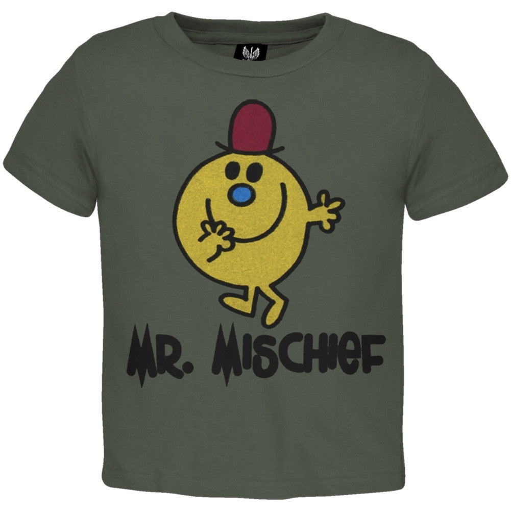 Mr. Men - Mischief Juvy T-Shirt Juvenile T-Shirts Mr. Men & Little Miss J4 Dark Green 