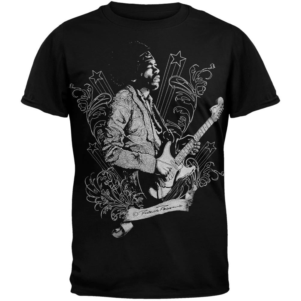 Jimi Hendrix - Star Struck Soft T-Shirt Men's T-Shirts Jimi Hendrix XL Black 