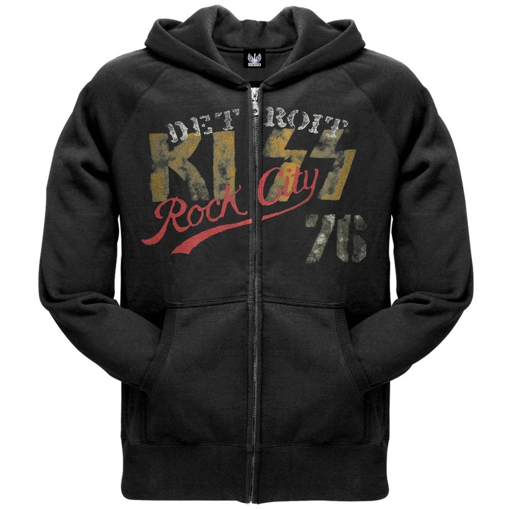 Kiss - Detroit Zip Hoodie Men's Hoodies Kiss SM Black 