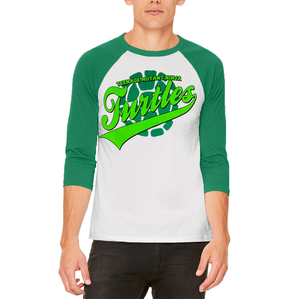 Teenage Mutant Ninja Turtles - Raphael Raglan Men's Raglans Teenage Mutant Ninja Turtles LG Green 