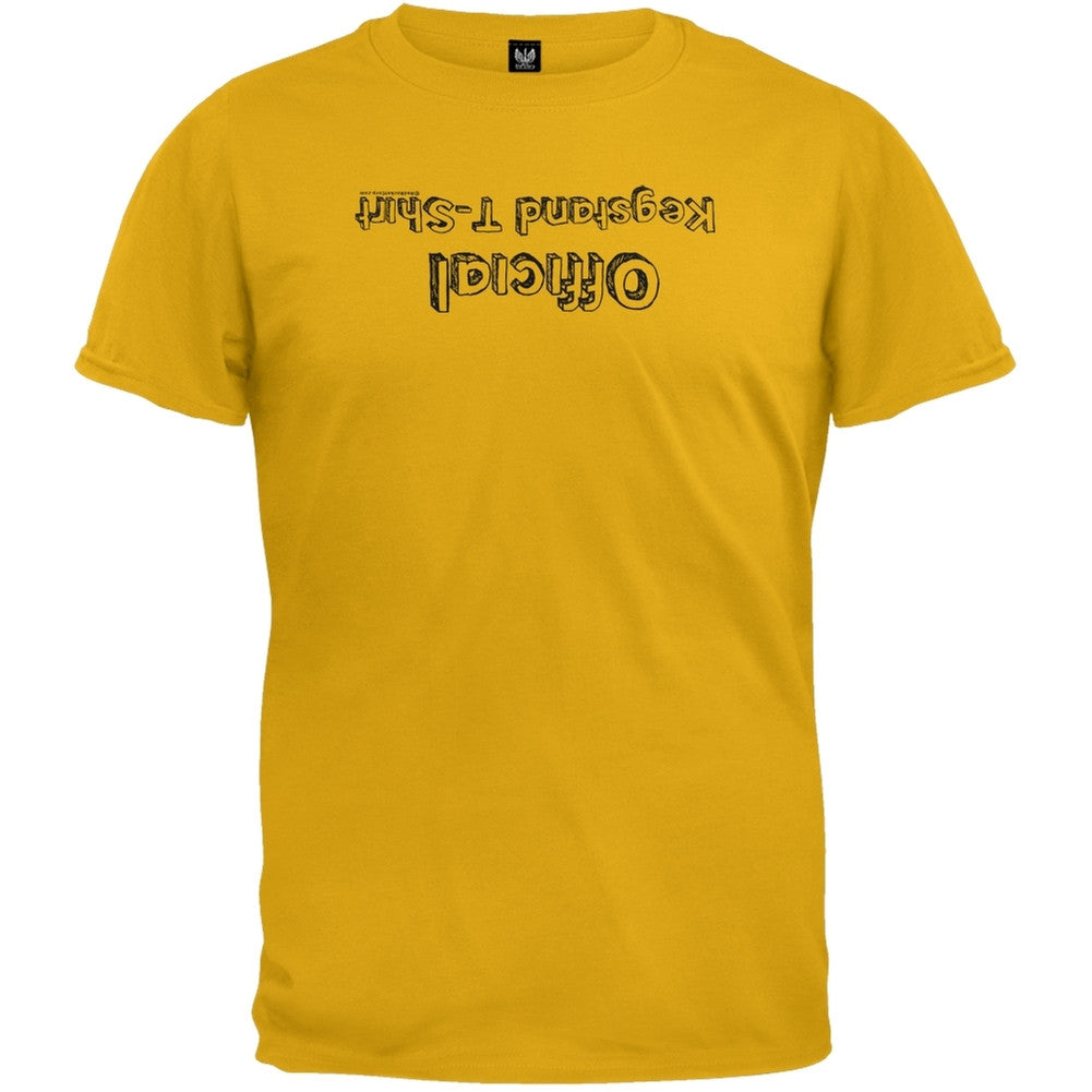 Official Kegstand Gold T-Shirt Men's T-Shirts Old Glory SM Yellow 
