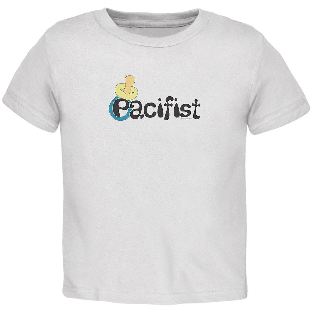 Pacifist Toddler T-Shirt Toddler T-Shirts Old Glory 2T White 