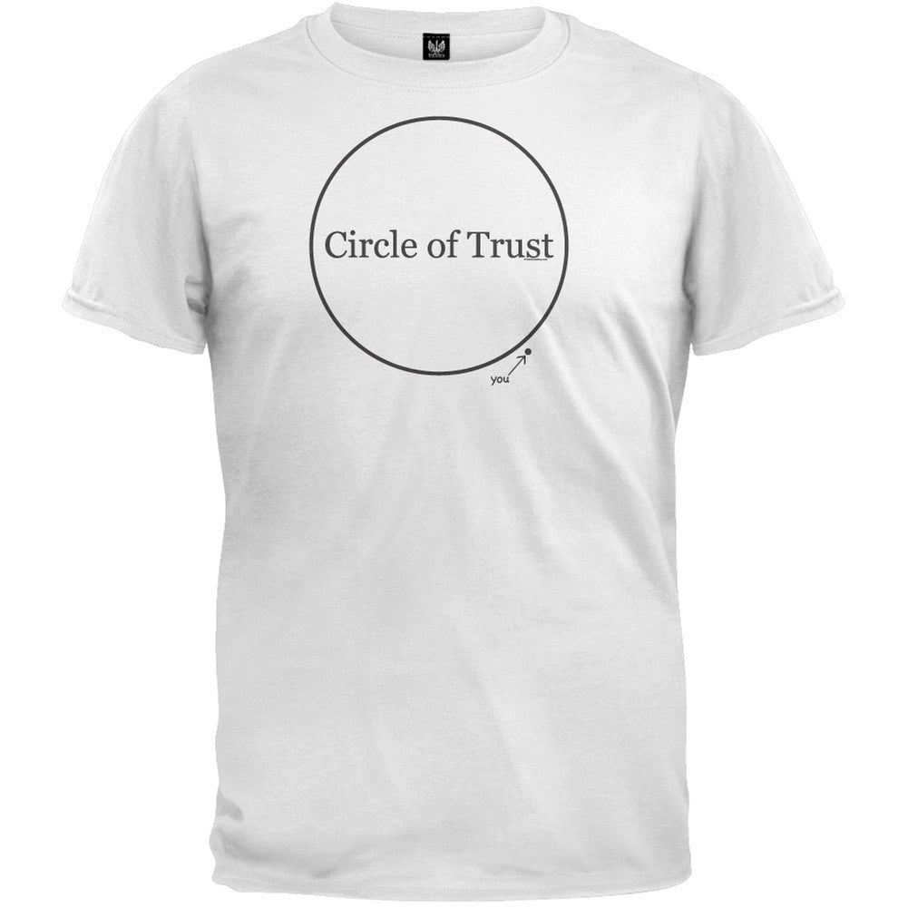 Circle of Trust White T-Shirt Men's T-Shirts Old Glory 2XL White 