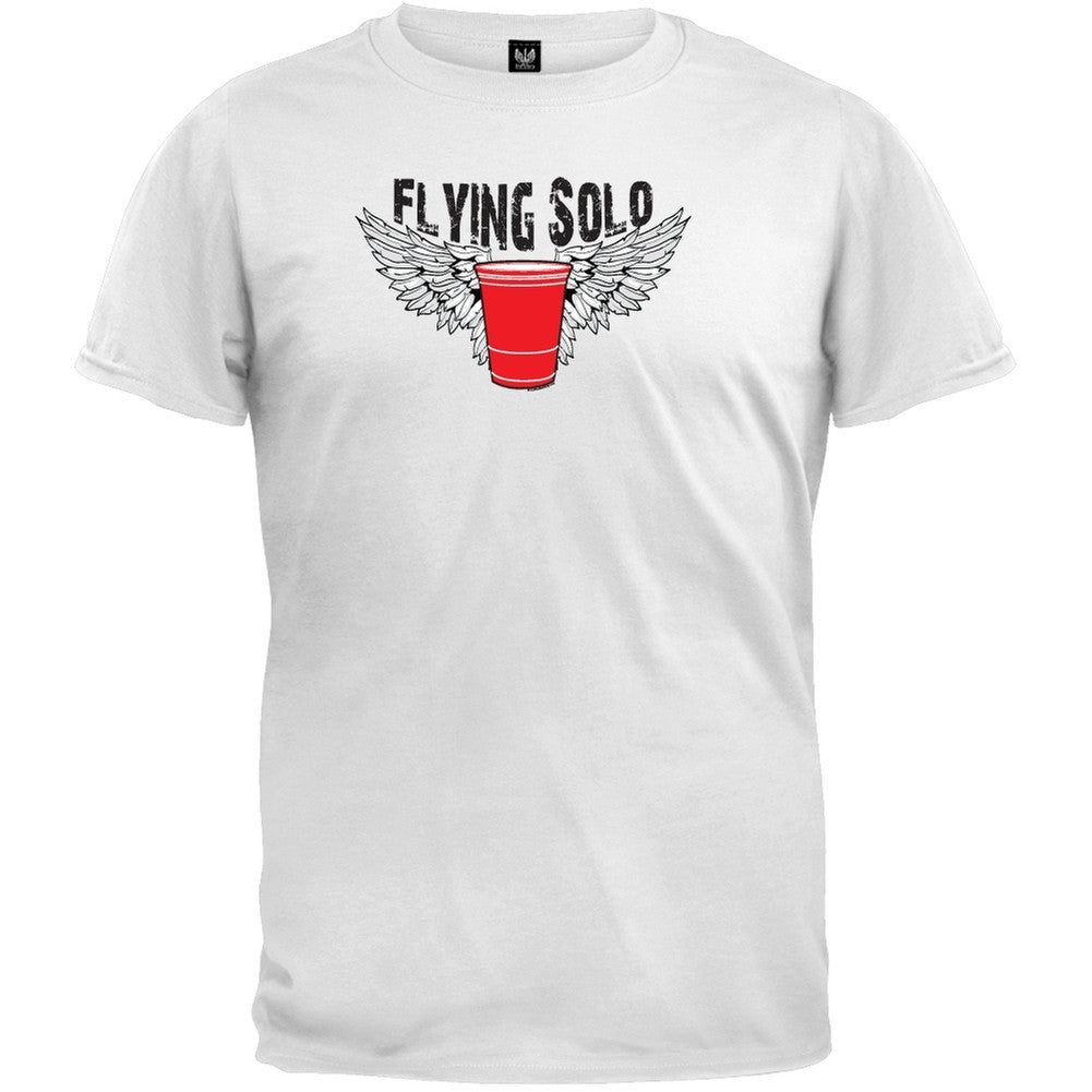 Flying Solo T-Shirt Men's T-Shirts Old Glory SM White 