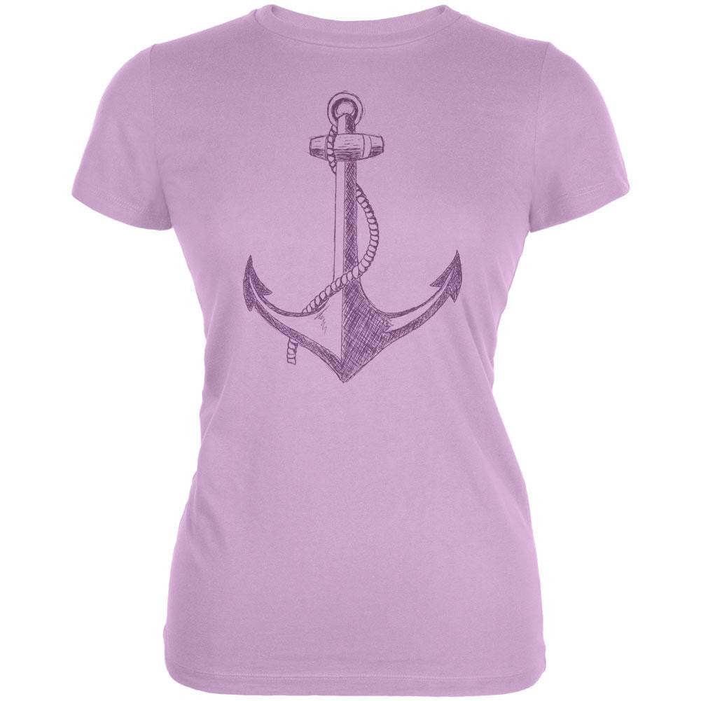 Summer Anchor Juniors Orchid T-Shirt Juniors T-Shirts Old Glory 2XL Purple 