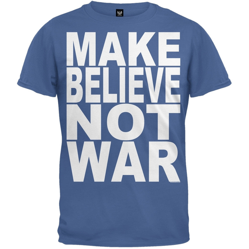 Make Believe Not War Blue T-Shirt Men's T-Shirts Old Glory   