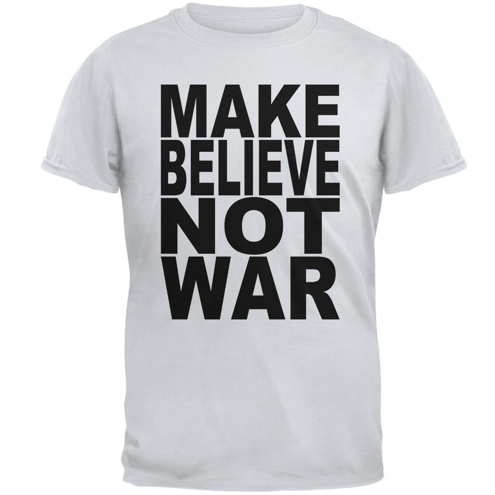 Make Believe Not War Grey T-Shirt Men's T-Shirts Old Glory 2XL Grey 