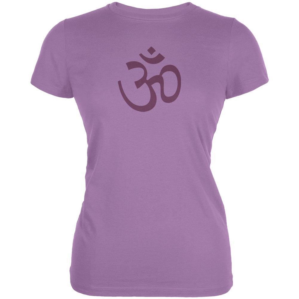 Hindu Symbol Juniors T-Shirt Juniors T-Shirts Old Glory LG Purple 