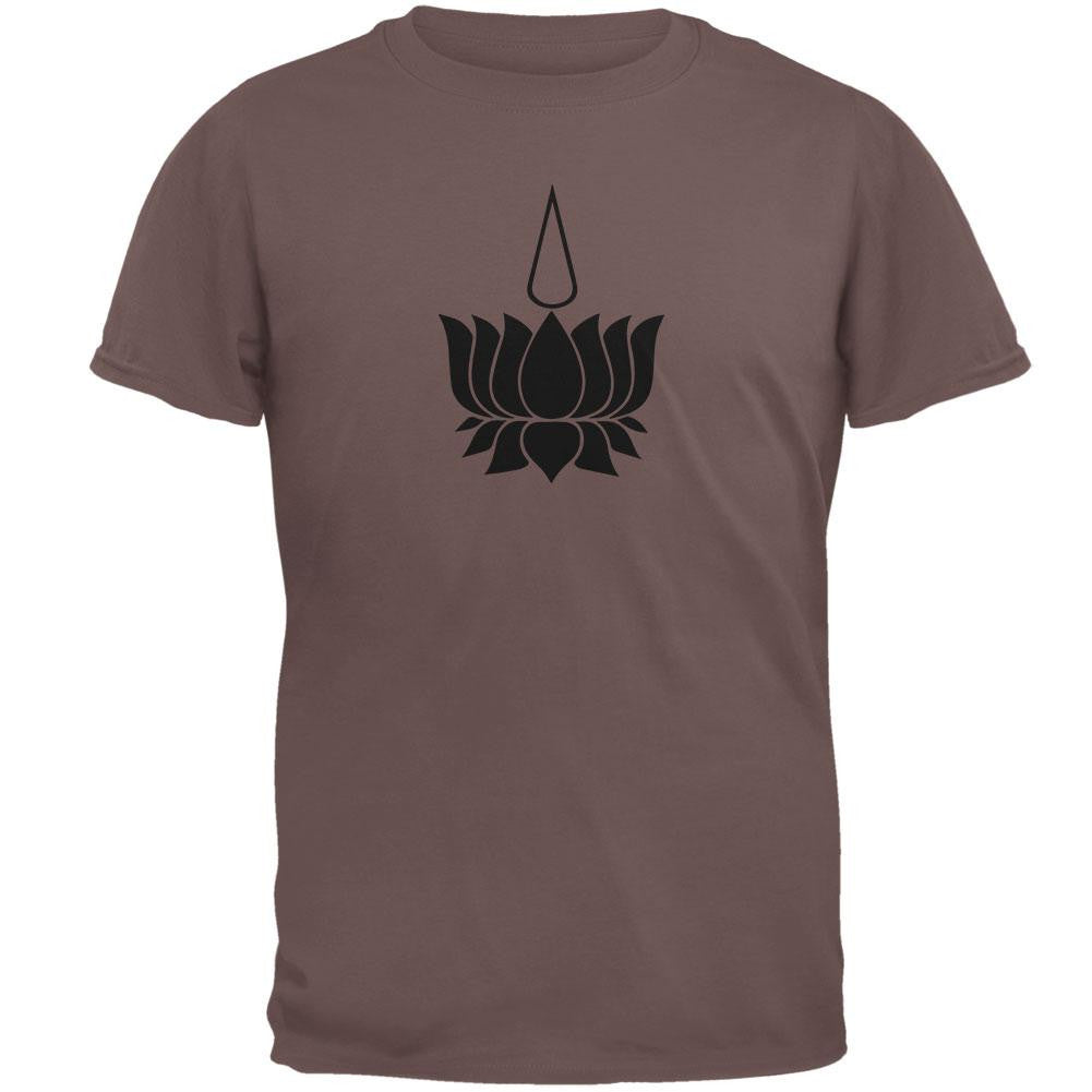 Buddhism Symbol T-Shirt Men's T-Shirts Old Glory 2XL Brown 