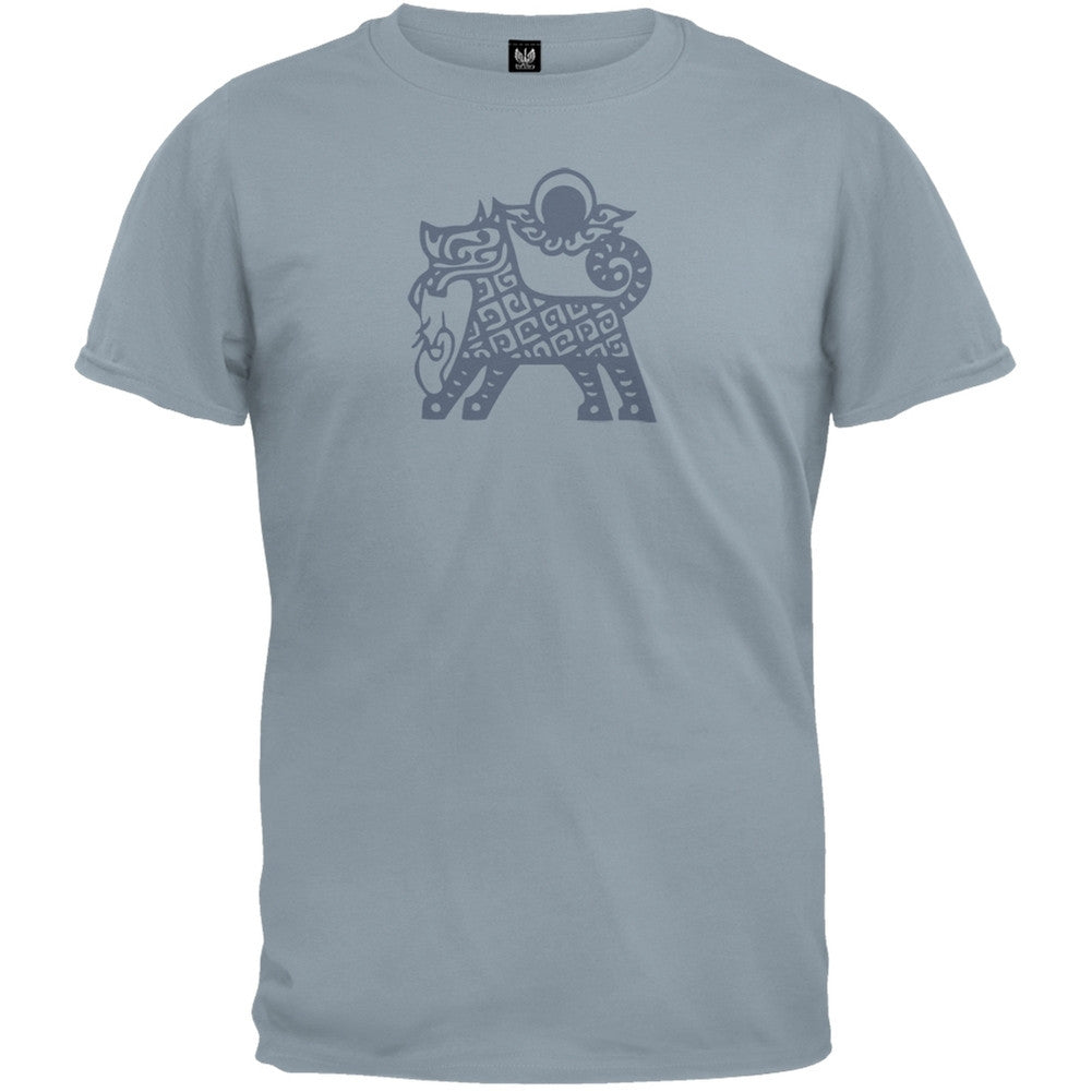 Zodiac Dog T-Shirt Men's T-Shirts Old Glory LG Blue 