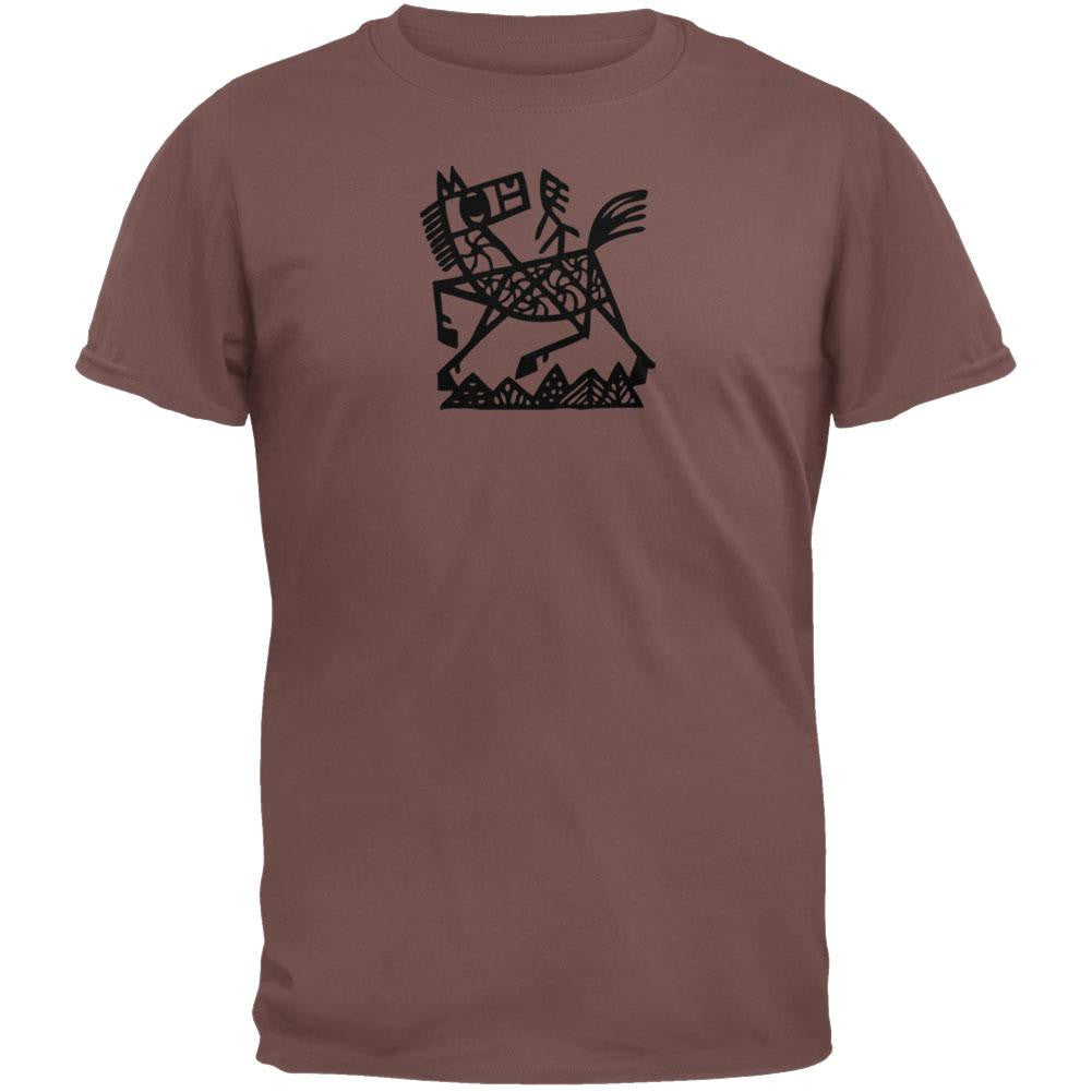 Zodiac Horse T-Shirt Men's T-Shirts Old Glory 2XL Beige 