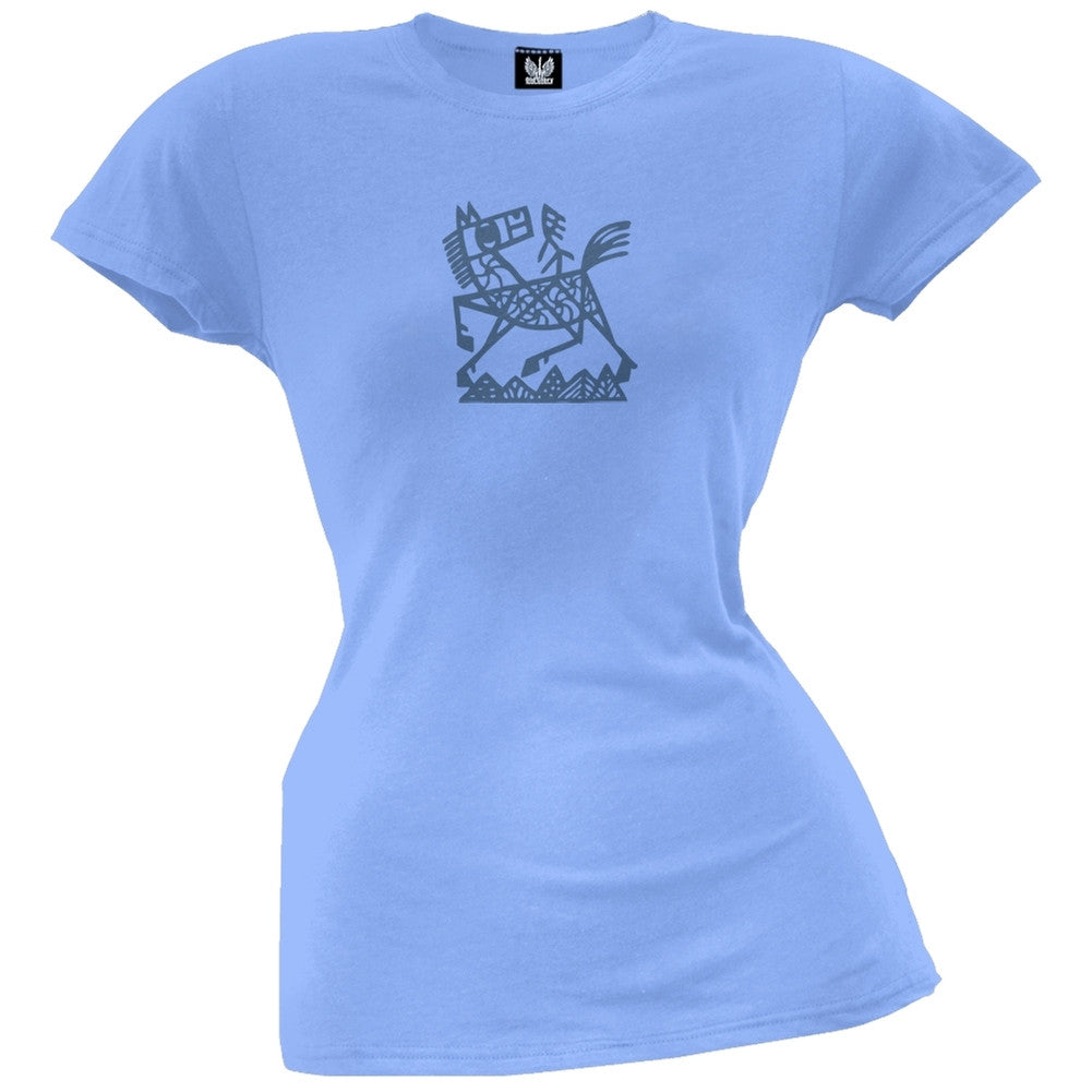 Zodiac Horse Juniors T-Shirt Juniors T-Shirts Old Glory   