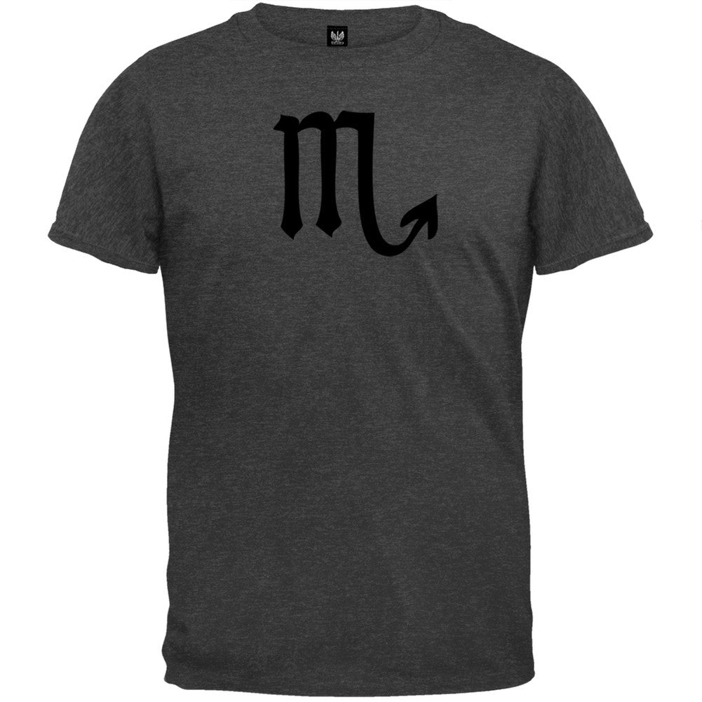 Scorpio Symbol Dark Heather T-Shirt Men's T-Shirts Old Glory 2XL Grey 