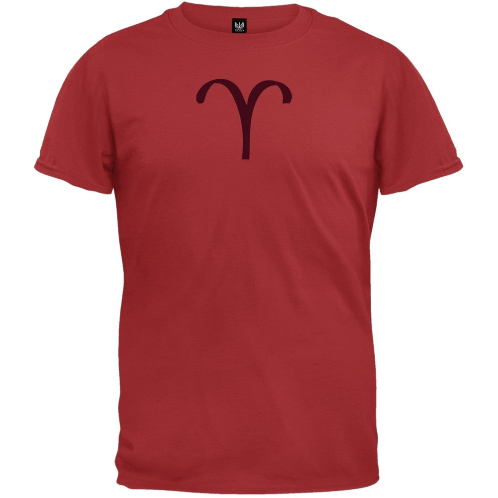 Aries Symbol T-Shirt Men's T-Shirts Old Glory 2XL Red 