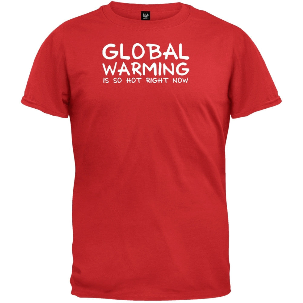 Global Warming Is Hot T-Shirt Men's T-Shirts Old Glory   