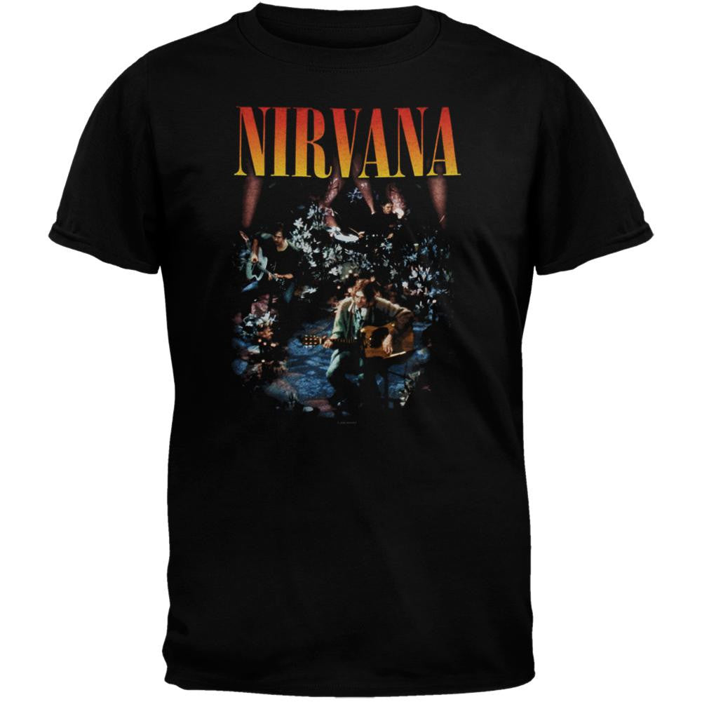 Nirvana - Live Unplugged Picture T-Shirt Men's T-Shirts Nirvana 2XL Black 