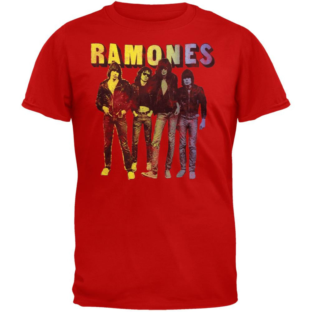 Ramones - Split Fountain T-Shirt Men's T-Shirts Ramones   