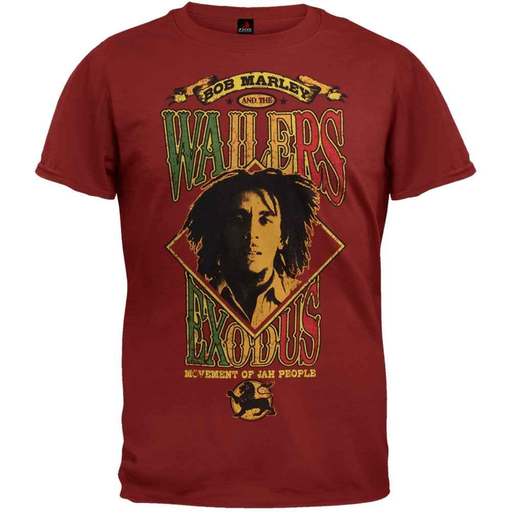 Bob Marley - Exodus Emblem T-Shirt Men's T-Shirts Bob Marley   