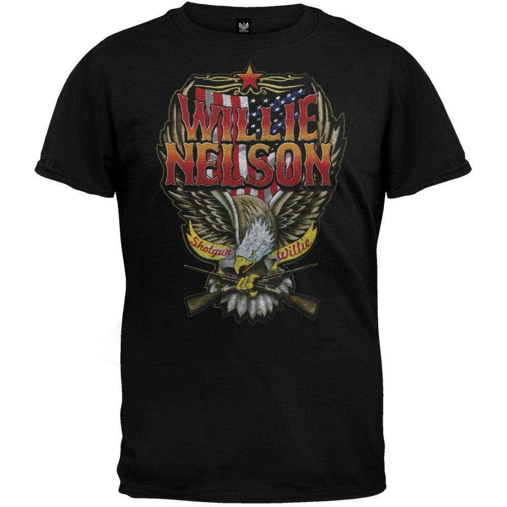 Willie Nelson - Stars & Stripes T-Shirt Men's T-Shirts Willie Nelson   