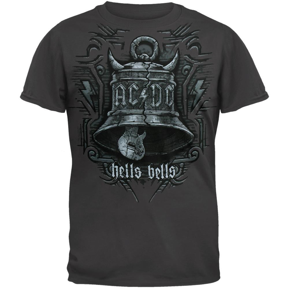 AC/DC - Big Bells Soft T-Shirt Men's T-Shirts AC/DC MD Grey 