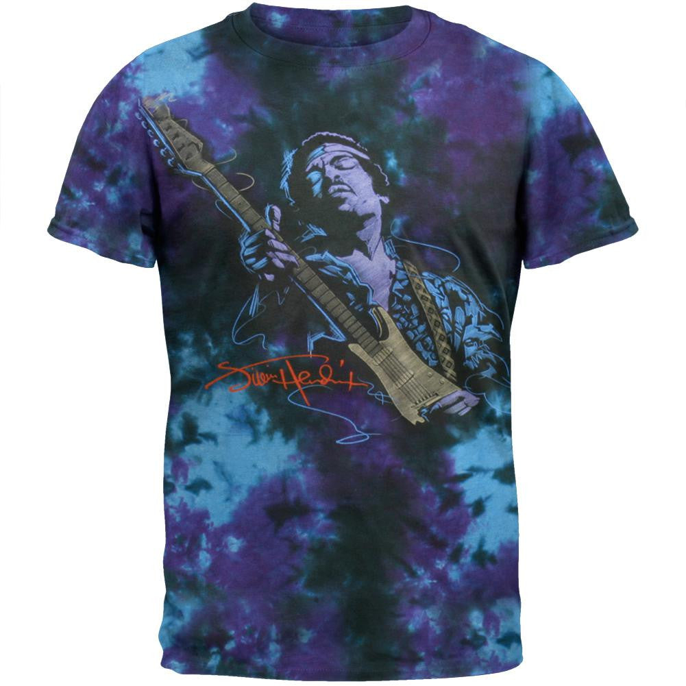 Jimi Hendrix - Soul Power Tie Dye T-Shirt Men's T-Shirts Old Glory SM Multi 