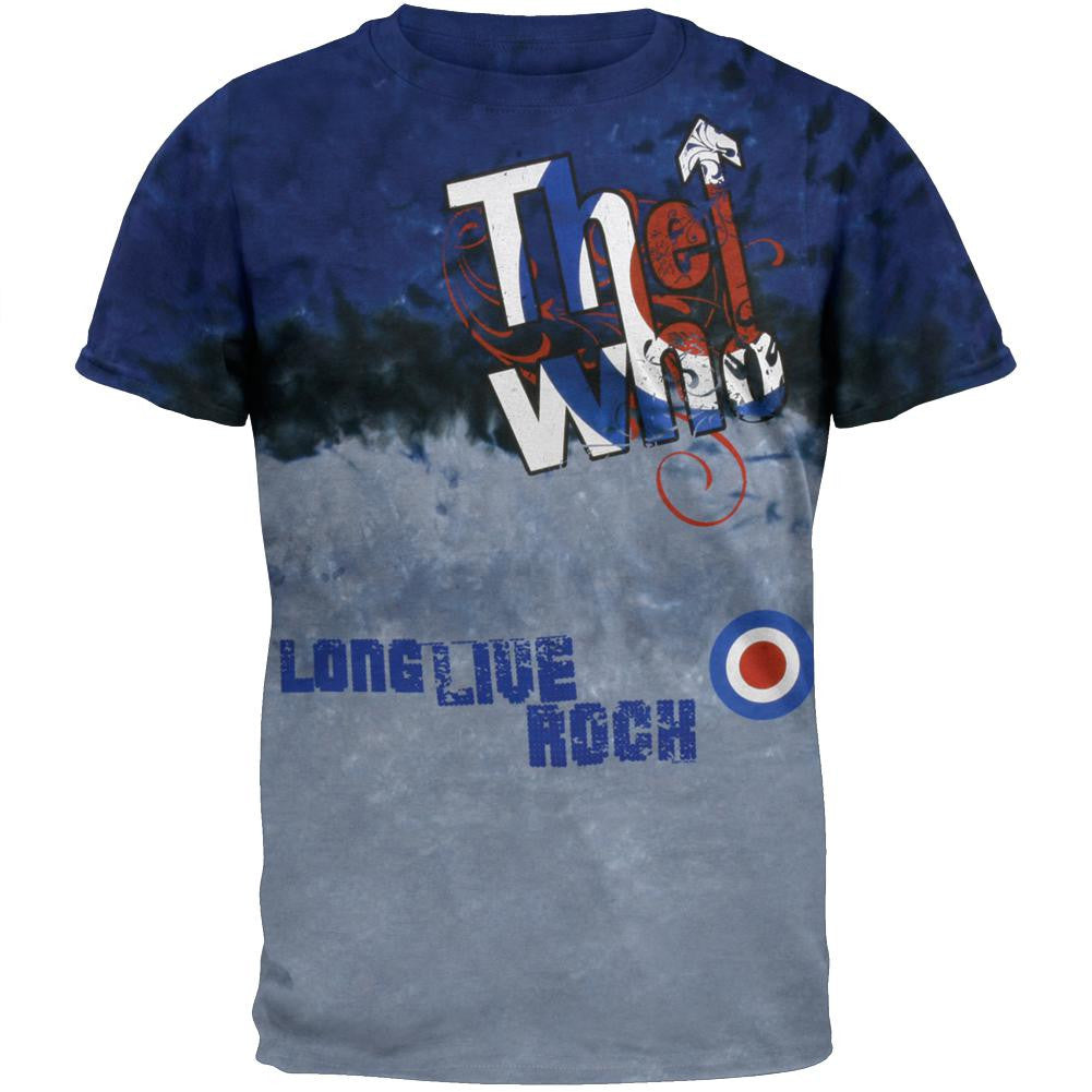 The Who - Be It Dead Or Alive Navy Tie Dye Adult T-Shirt Men's T-Shirts The Who 2XL Dark Blue