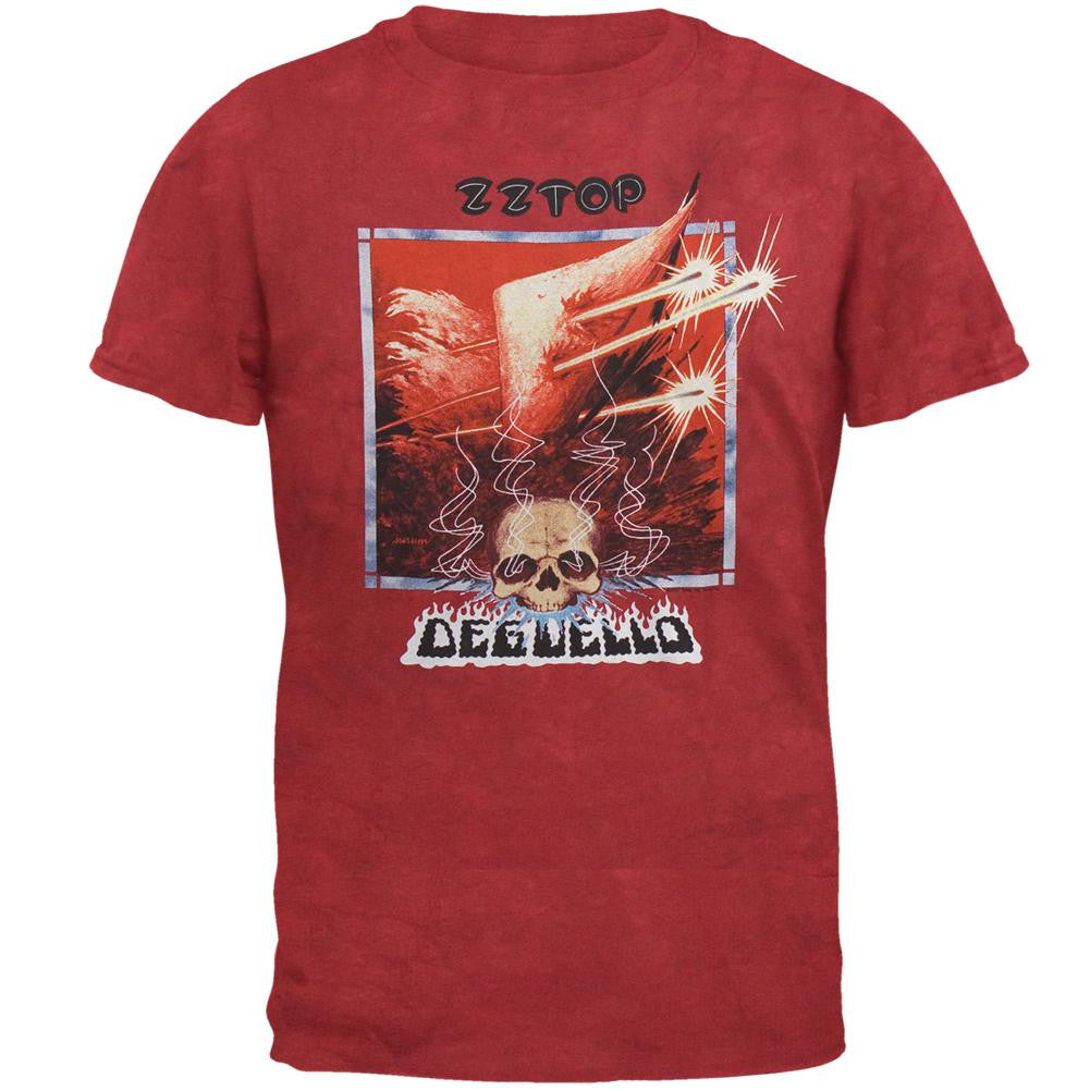 ZZ Top - Deguello Tie Dye T-Shirt Men's T-Shirts ZZ Top MD Red 