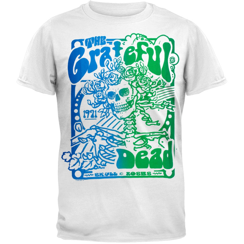 Grateful Dead - Live Poster Soft T-Shirt Men's T-Shirts Grateful Dead XL White 