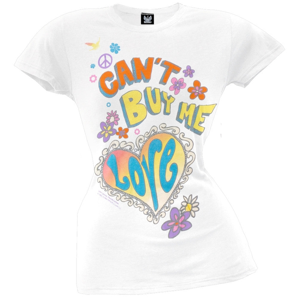 The Beatles - Can't Buy Me Love Juniors T-Shirt Juniors T-Shirts The Beatles MD White