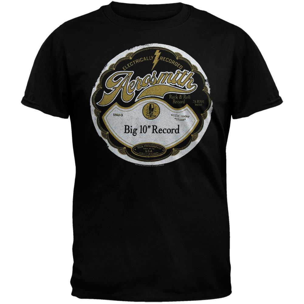 Aerosmith - Big Ten Inch Soft T-Shirt Men's T-Shirts Aerosmith SM Black 