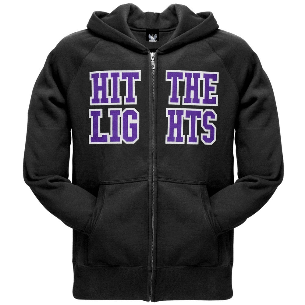 Hit The Lights - Collegiate Zip Hoodie Men's Hoodies Hit The Lights SM Black 