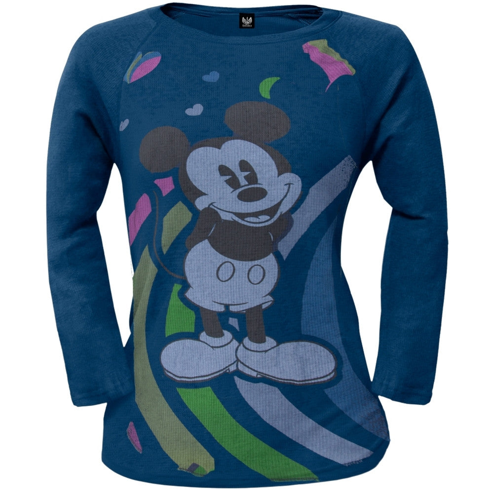 Mickey Mouse - Hearts & Rainbows Juniors Thermal Juniors Thermals Mickey Mouse LG Dark Blue