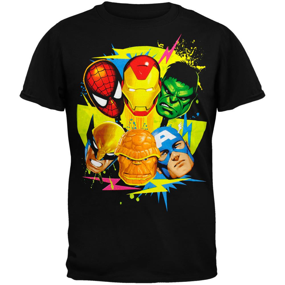 Marvel Heroes - Da Six Colors Youth T-Shirt Youth T-Shirts Marvel   