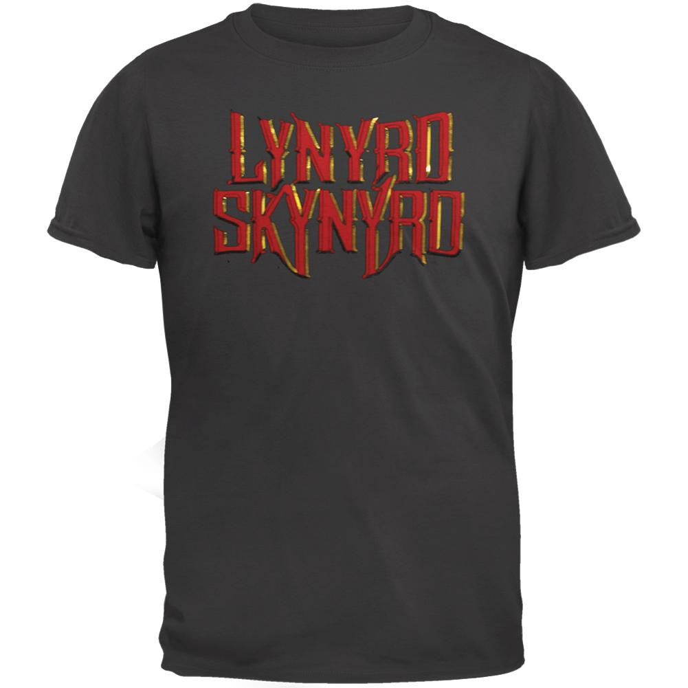 Lynyrd Skynyrd - Foil Logo Youth T-Shirt Youth T-Shirts Lynyrd Skynyrd YSX Grey 