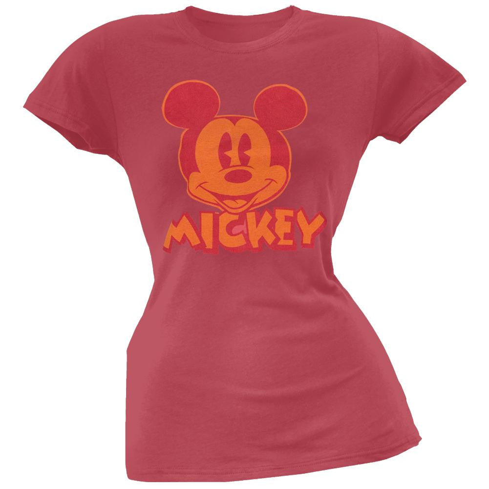 Mickey Mouse - Old School Juniors T-Shirt Juniors T-Shirts Mickey Mouse LG Red