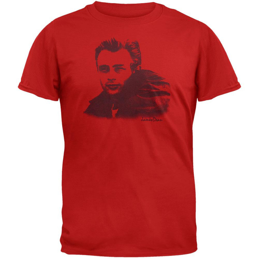 James Dean - Sketch Soft T-Shirt Men's T-Shirts James Dean LG Red 