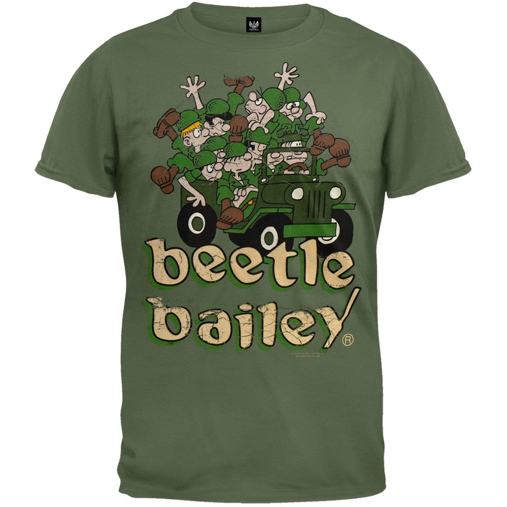 Beetle Bailey - Group T-Shirt Men's T-Shirts Old Glory MD Dark Green 