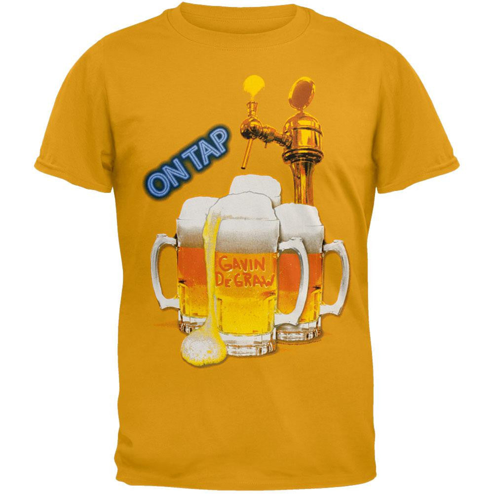 Gavin Degraw - On Tap T-Shirt Men's T-Shirts Gavin Degraw SM Yellow 