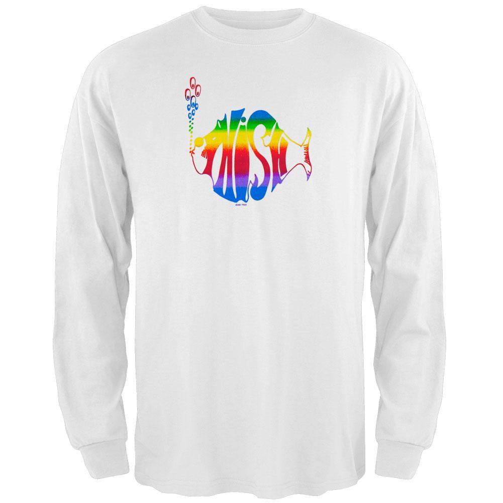 Phish - Rainbow Logo White Long Sleeve Men's Long Sleeves Phish 2XL White 