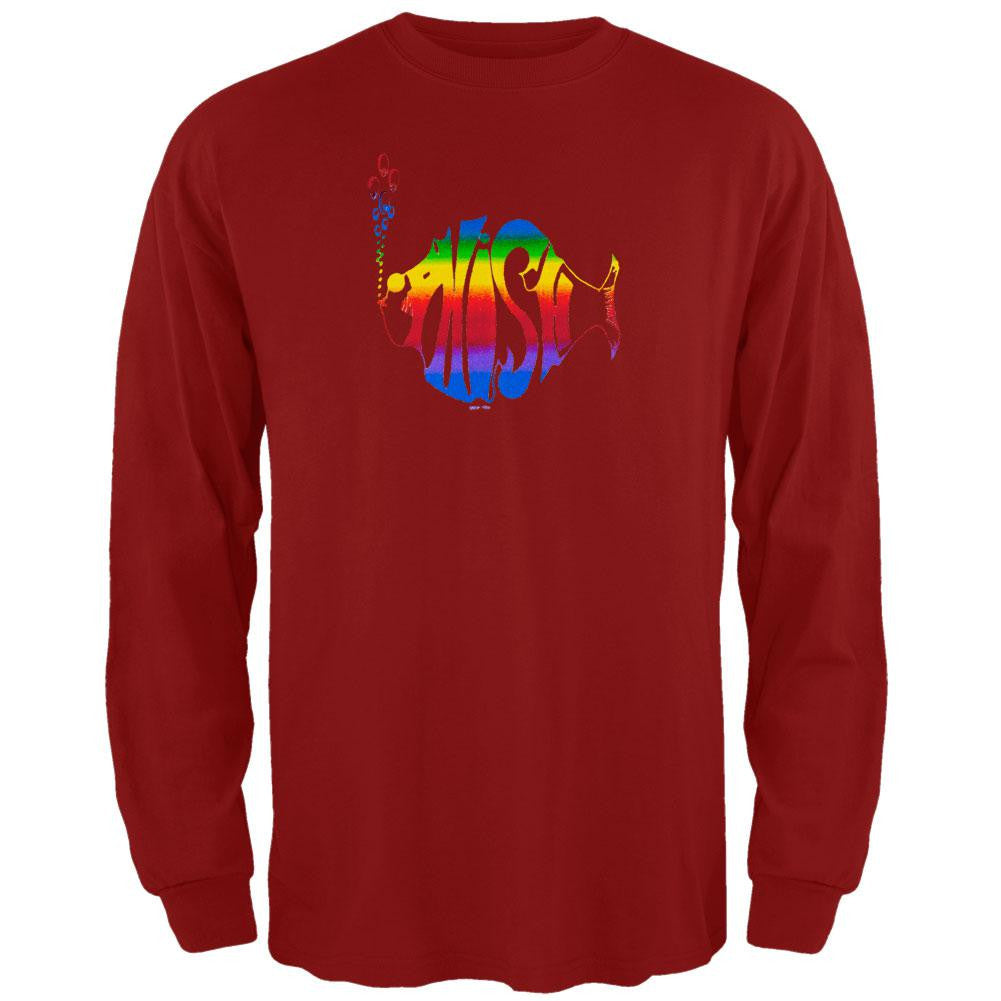 Phish - Rainbow Logo Red Long Sleeve Men's Long Sleeves Phish SM Red 