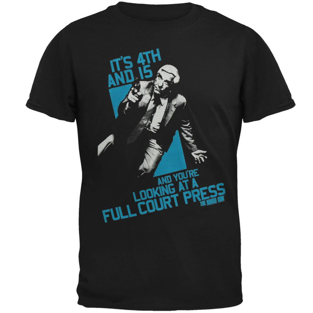 Naked Gun - Full Court Press Mens T-Shirt Men's T-Shirts Naked Gun SM Black 