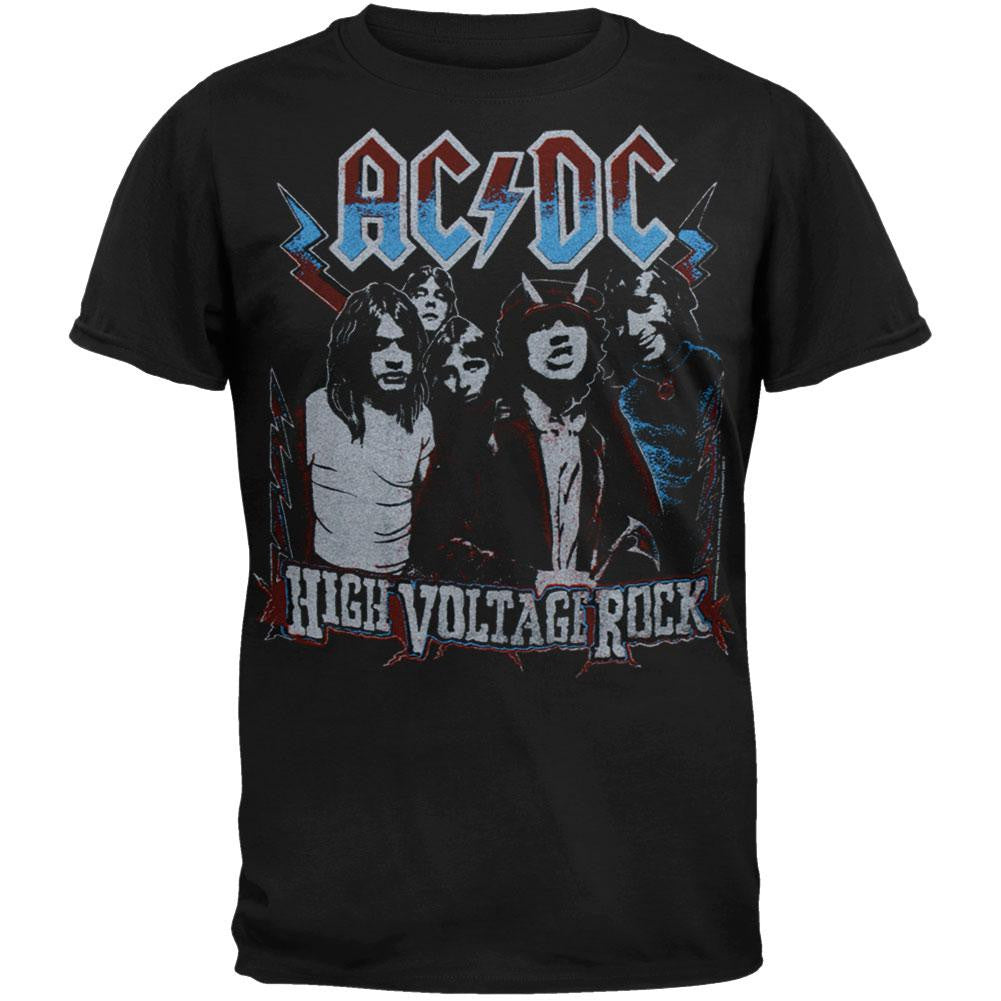 AC/DC - Highway To Hell Soft Black T-Shirt Men's T-Shirts AC/DC SM Black 