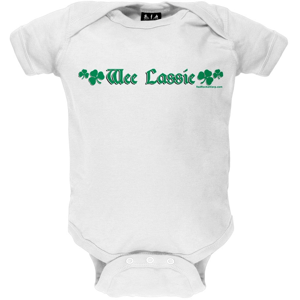 St. Patricks Day - Wee Lassie Irish Baby One Piece Baby One Piece Old Glory   